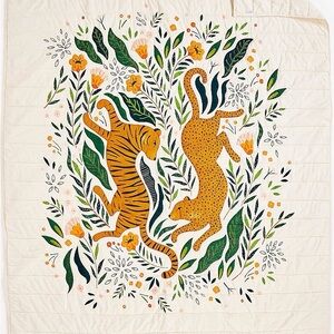 **NWT** Crate&Kids Marrakech Tiger Quilt (Twin)